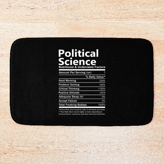 Political Science Bath Mats - Nutritional And Undeni