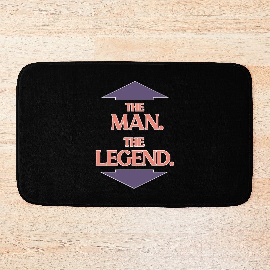 The man the legend Bath Mats