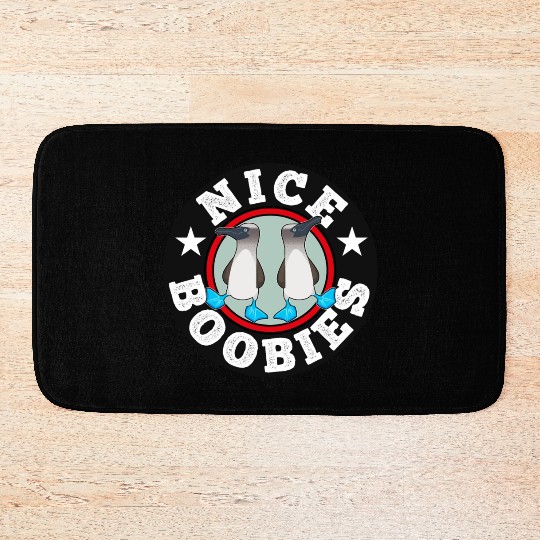 Blue Footed Booby Bird Funny Gift Bath Mats