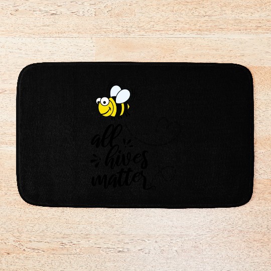 Save The Bees Earth Day Bath Mats
