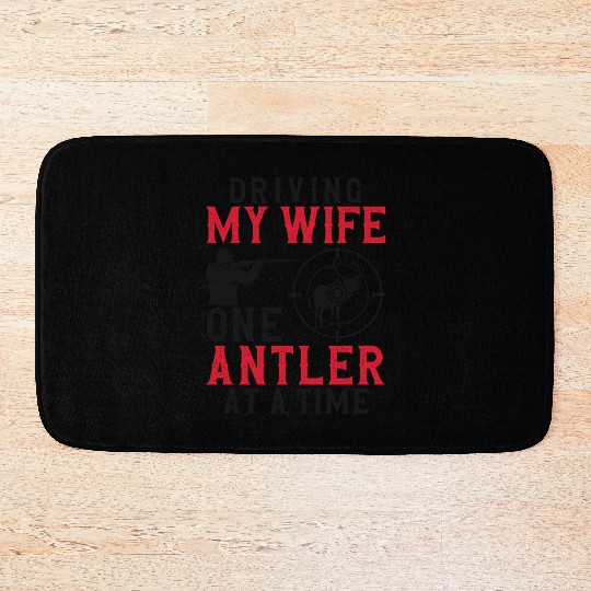 Buck Deer Hunting Hunter Wife Bath Mats
