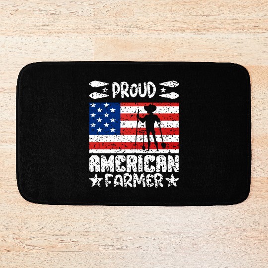 Proud American Farmer Bath Mats