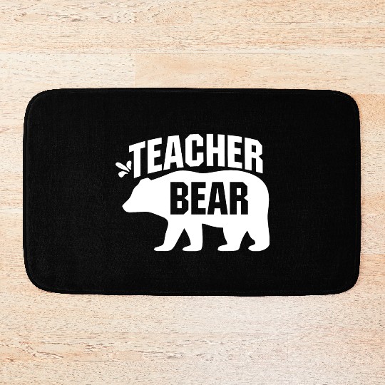Teacher Bear Bath Mats