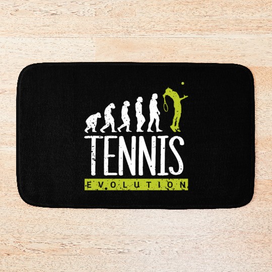 Tennis Player Present Tennis Club Coach Sport Bath Mats