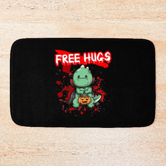 Free Hugs Halloween Sarcasm Scary Creepy Costume Bath Mats