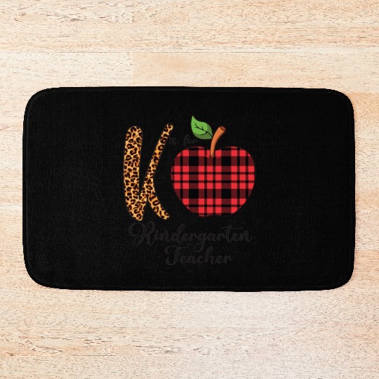 K is For Kindergarten Teacher Bath Mats