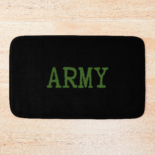 Vintage USA Army Military Green Cute US Retro US Bath Mats