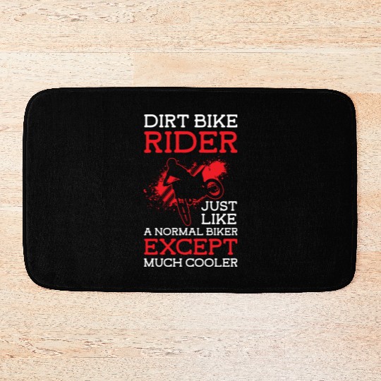 Dirt Bike Motorcyclists Sport Machine Bath Mats