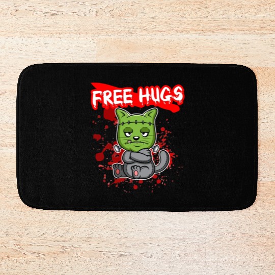 Free Hugs Halloween Sarcasm Scary Creepy Costume Bath Mats