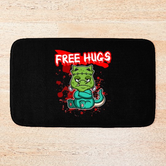 Free Hugs Halloween Sarcasm Scary Creepy Costume Bath Mats