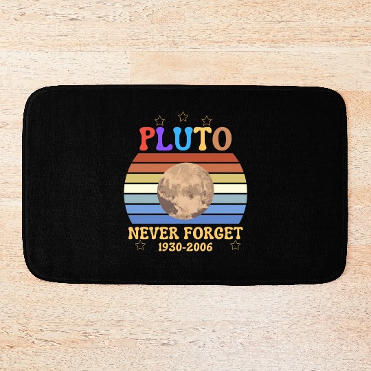pluto never Forget light Bath Mats