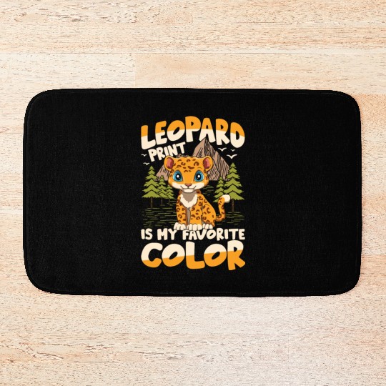 Leopard Print Is My Favorte Color for a Leopard Bath Mats