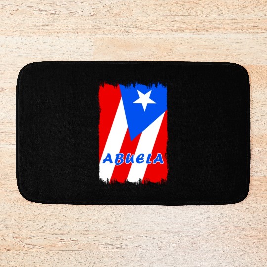 Puerto Rico grandmother flags design Bath Mats