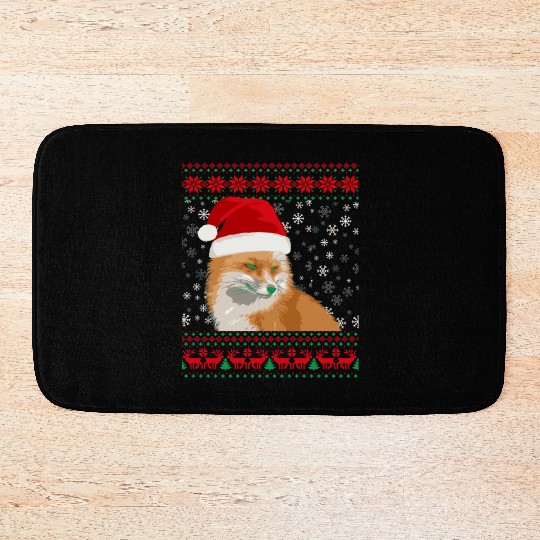 Fox Ugly Christmas Lover Bath Mats