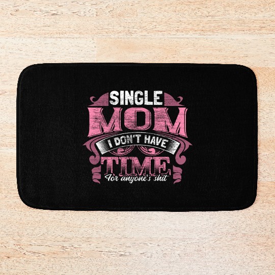 Single Mother Mom Son Gift Idea Bath Mats