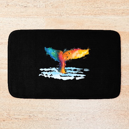 Whale Squad Whale lover Whale Graphics Bath Mats