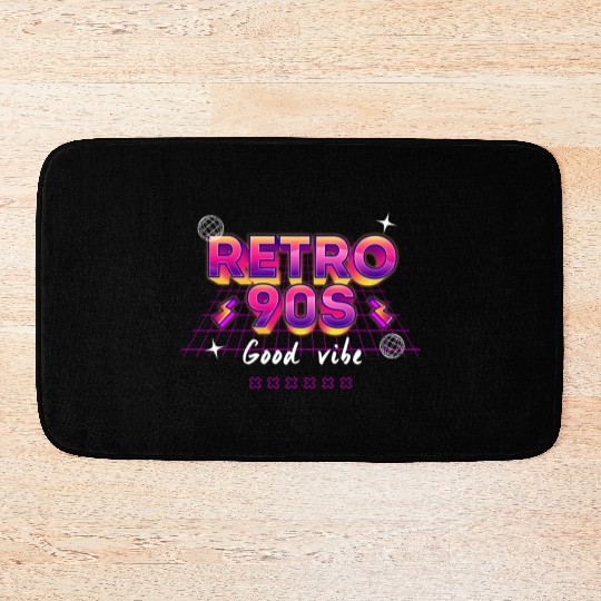 90s! - Synthwave/Retrowave/Vaporwave 90s Bath Mats