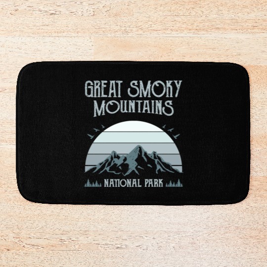Great Smoky Mountains Vintage National Park Bath Mats