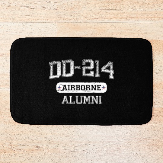 DD-214 US Airborne Alumni Bath Mats
