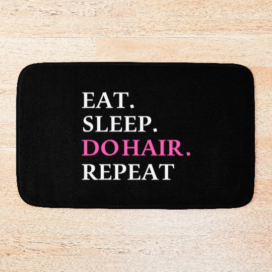 HairStylist Funny Bath Mats Cosmetologist Gift Salon