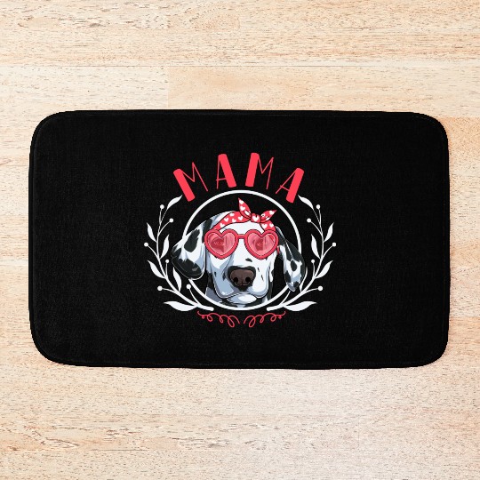 Dalmatian Mom Dog Lover Puppy Cute Bath Mats