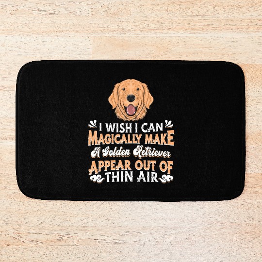 Golden Retriever Breed Dog Lover Bath Mats