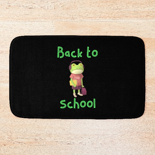 Frog Back To School Bath Mats