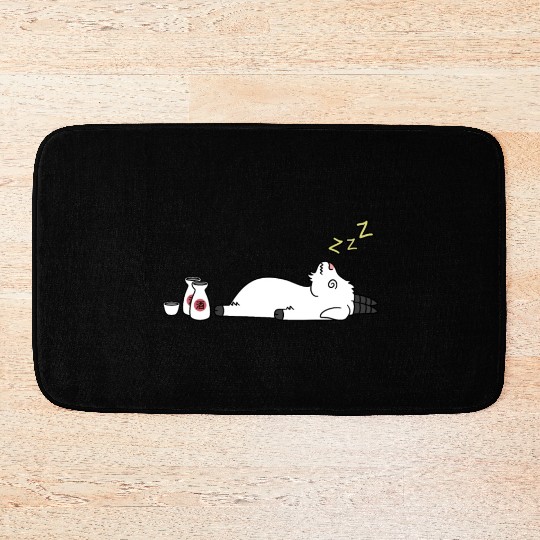 Goat Sake Drunk Bath Mats