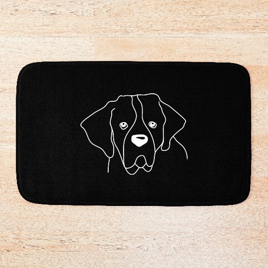 Saint Bernard White Bath Mats