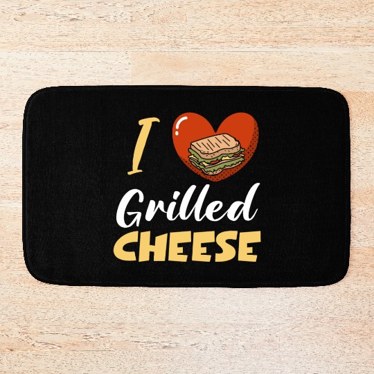 I Love Grilled Cheese Bath Mats