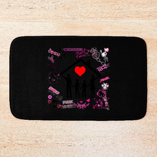 family love forever Bath Mats