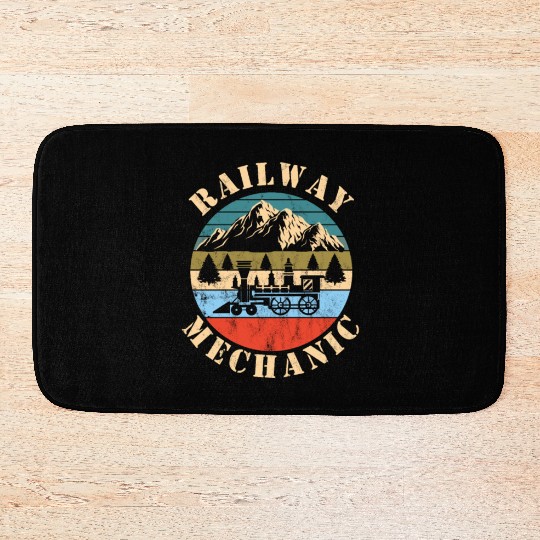 Railway Mechanic Bath Mats