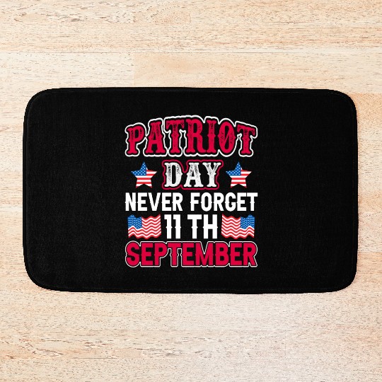 9/11 Patriot Day USA, Patriot Day, Never Forget Bath Mats
