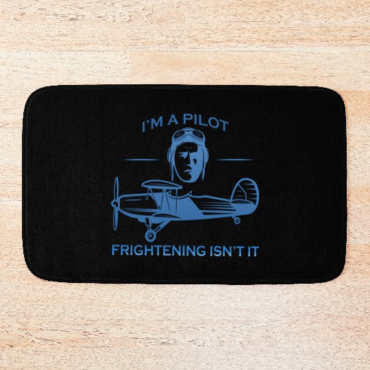 I M A PILOT Bath Mats