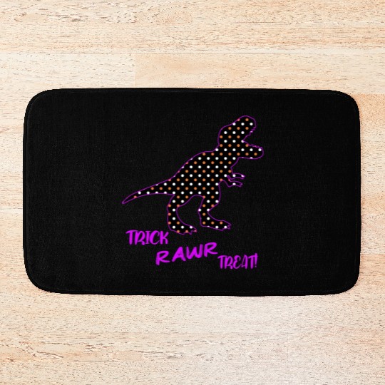 Trick RAWR Treat! - Halloween Tyrannosaurus Rex Bath Mats