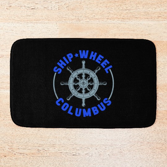 Ship Wheel Columbus Day Christopher Columbus Bath Mats