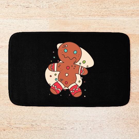 gingerbread man Bath Mats