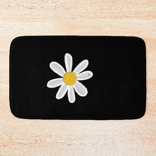 Daisy Flower - Gift, Present Bath Mats