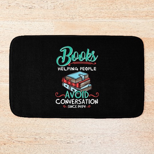 Books Helping People Avoid Conversation 1454 Libra Bath Mats