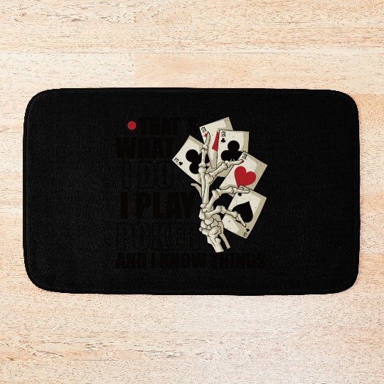 Poker Casino Poker Player Gambling Roulette Gift Bath Mats