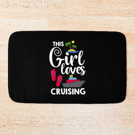 Cruise Ship Vacation Trip Party Sailing Boating Bath Mats