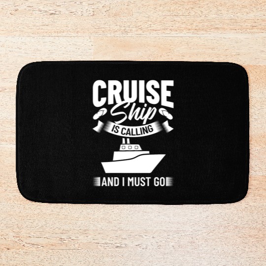 Cruise Ship Vacation Trip Party Sailing Boating Bath Mats