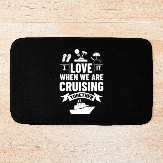 Cruise Ship Vacation Trip Party Sailing Boating Bath Mats