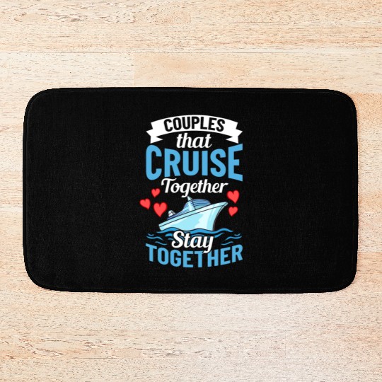 Cruise Ship Vacation Trip Party Sailing Boating Bath Mats