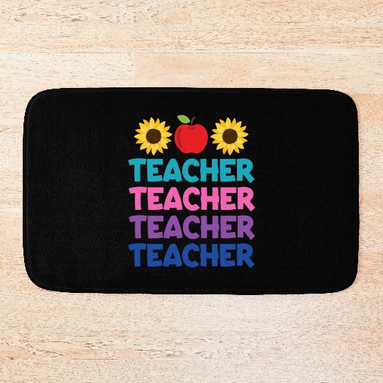 Funny Teacher svg, Teacher Appreciation svg, Kinde Bath Mats