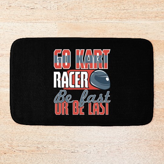 Its A Race Day Go Kart Racing Bath Mats