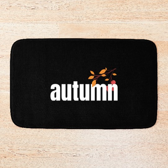 Autumn Tree Orange Fall Leaves The Season Bath Mats