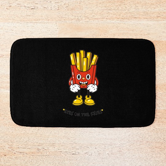 Eyes on the fries unisex Bath Mats