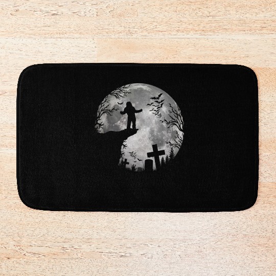 Halloween Werewolf Witchs Full Moon trick or treat Bath Mats