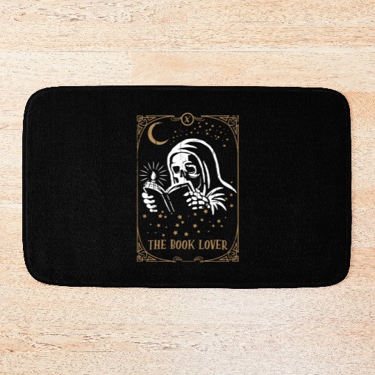 Skeleton Book Tarot Card Occult Club Gothic Bath Mats